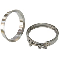 5.74" Turbine Outlet Flange and V-Band - Stainless Steel