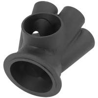 6 into 1 Round Turbo Merge Collector with 1-5/8" Tube Size V-Band Flange - 50mm Wastegate Hole Suits Boosted 6270 to 7682