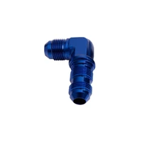 90 Deg Bulkhead -16AN - Blue