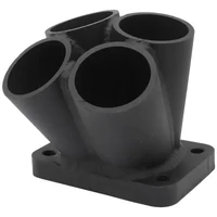 4 into 1 Round Turbo Merge Collector with 1-1/2" Tube Size T25/T28 Single Entry Flange
