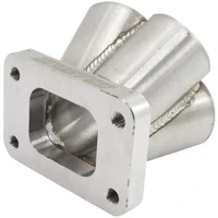 4 into 1 Round Stainless Steel Turbo Merge Collector T25/T28 Flange