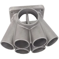 6 into 1 Oval Turbo Merge Collector - T4 Twin Entry Flange
