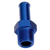Male NPT to Barb Straight Adapter 1/4" to 5/16" - Blue Finish