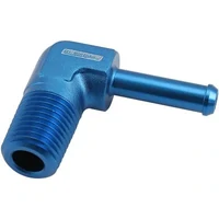 Male NPT to Barb 90 Degree Adapter 1/4" to 1/4"