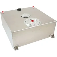 Aluminium 100 Liter 26 Gal Fuel Cell Flat Bottom Triple 60mm Pump Hanger & Fuel Sender