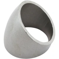 Boosted 2" 52mm Steam Pipe Tube 45 Degree Bend 1D Radius