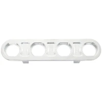 Universal Modular 4-Port Billet Bulkhead Plate - Polished