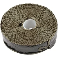 Black Aluminised Coated Exhaust Insulation Wrap - 50ft Length