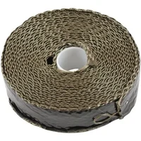 Black Aluminised Coated Exhaust Insulation Wrap - 15ft Length