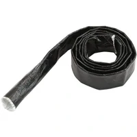 Aluminised Black Heat Sleeve - 12ft Length 