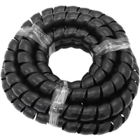30.5mm ID Spiral Wrap Black Cover - 3.7 Meter Length