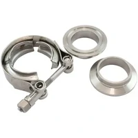 1-1/4" 31.75mm V-Band Clamp Kit with Steel Weld Flanges