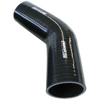 Gloss Black 45° Silicone Elbow Hose 4-1/2" 114mm I.D