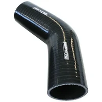 45° Silicone Elbow Hose 6" 153mm I.D - Gloss Black