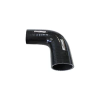 90 Deg Silicone Hose Reducer - Black - 125mm Long