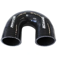 180° Silicone Elbow Hose 4" 101mm I.D - Gloss Black