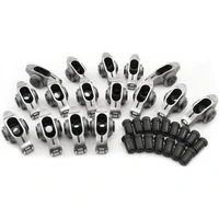 Stainless Steel Roller Rocker Set - 7/16" Stud Mount, 1.80 Ratio - Set of 16 (Ford Cleveland)