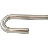 Stainless Steel 180° Mandrel J Bend - 1-1/2" O.D, .065" Wall, 6"/12" Leg
