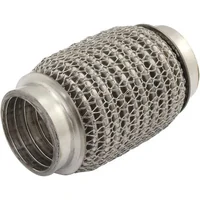 Stainless Steel Flex Joint With Mesh - 304 Stainless Steel, 4" Long