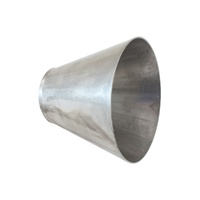Stainless Steel Transition Cone - 2.5-5" x 4" Long