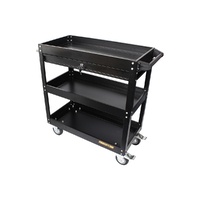 Workshop Trolley 3 Tier with Lockable Drawer