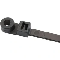 Screw Mounted Cable Ties 7.6mm Wide x 400mm Long - Black