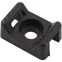 Cable Tie Screw Mount 16mm x 10.7mm - Black