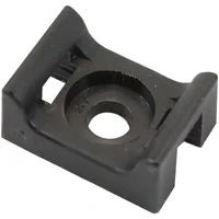 Cable Tie Screw Mount 17.6mm x 12.9mm - 50 Pack - Black