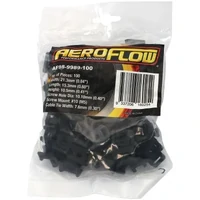 Cable Tie Screw Mount 21.3mm x 15.3mm - Black