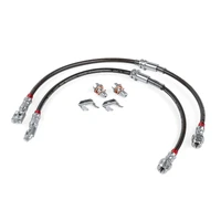 Braided Stainless Steel Brake Lines Set of 2 - Front