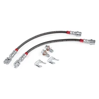 Braided Stainless Steel Brake Lines Set of 2 - Rear