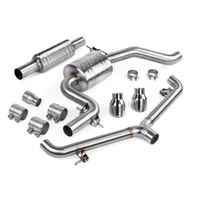 Catback Exhaust System w/ Front Muffler - GTI MK6 Fits 2010-2014 Volkswagen GTI