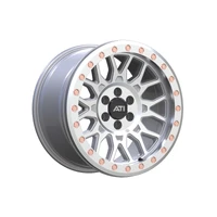 AT-01 17X8.5 Hybrid Beadlock Wheel - Machined 6X114.3 Offset 0 Machined True Beadlock Ring