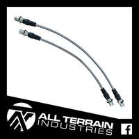 Extended Braided Brake Lines - Front (Landcruiser 76/78/79 Series w/ABS)