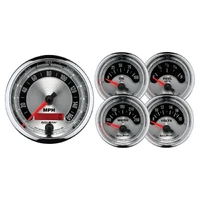5 pc. Gauge Kit 3-3/8" & 2-1/16" Electric Speedometer American Muscle