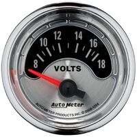 2-1/16" Voltmeter 8-18V Air-Core American Muscle