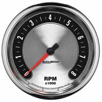 5" In-Dash Tachometer 0-8,000 RPM American Muscle