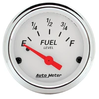 2-1/16" Fuel Level 0-90 ohm Air-Core GM Arctic White