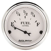 2-1/16" Fuel Level 0-90 ohm Air-Core GM Old Tyme White