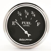 2-1/16" Fuel Level 0-90 ohm Air-Core Old Tyme Black