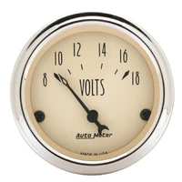 2-1/16" Voltmeter 8-18V Antique Beige