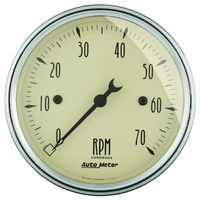 3-1/8" In-Dash Tachometer 0-7,000 RPM