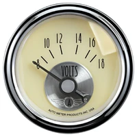 2-1/16" Voltmeter 8-18V Air-Core Prestige Antique Ivory