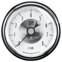 3-3/8" In-Dash Tachometer 0-8,000 RPM Prestige Pearl