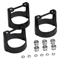 Gauge Bracket Kit 2-1/16" Black Composite Qty 3