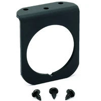 Gauge Mounting Panel Single 2-1/16" Black Aluminum