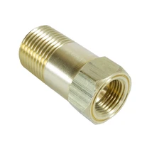 Fitting Adapter 1/2" NPT Male Extension Brass for Mech. Temp. Gauge