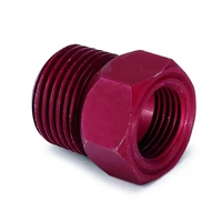 Fitting Adapter 1/2" NPT Male Aluminum Red for Mech. Temp. Gauge