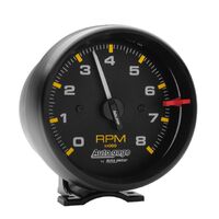 3-3/4" Pedestal Tachometer 0-8,000 RPM Black/Black Auto Gage
