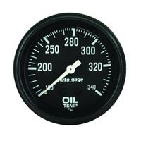 2-5/8" Oil Temperature 100-340 °F 6 Ft. Mechanical Full Sweep Auto Gage